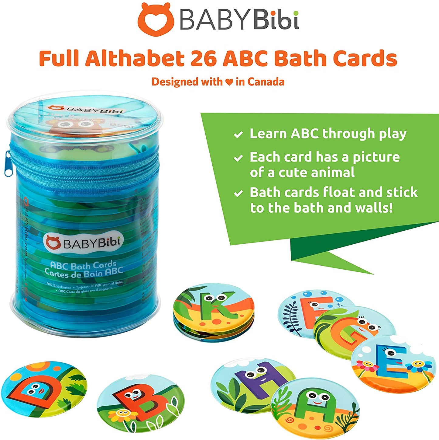 ABC Animal Bath Cards