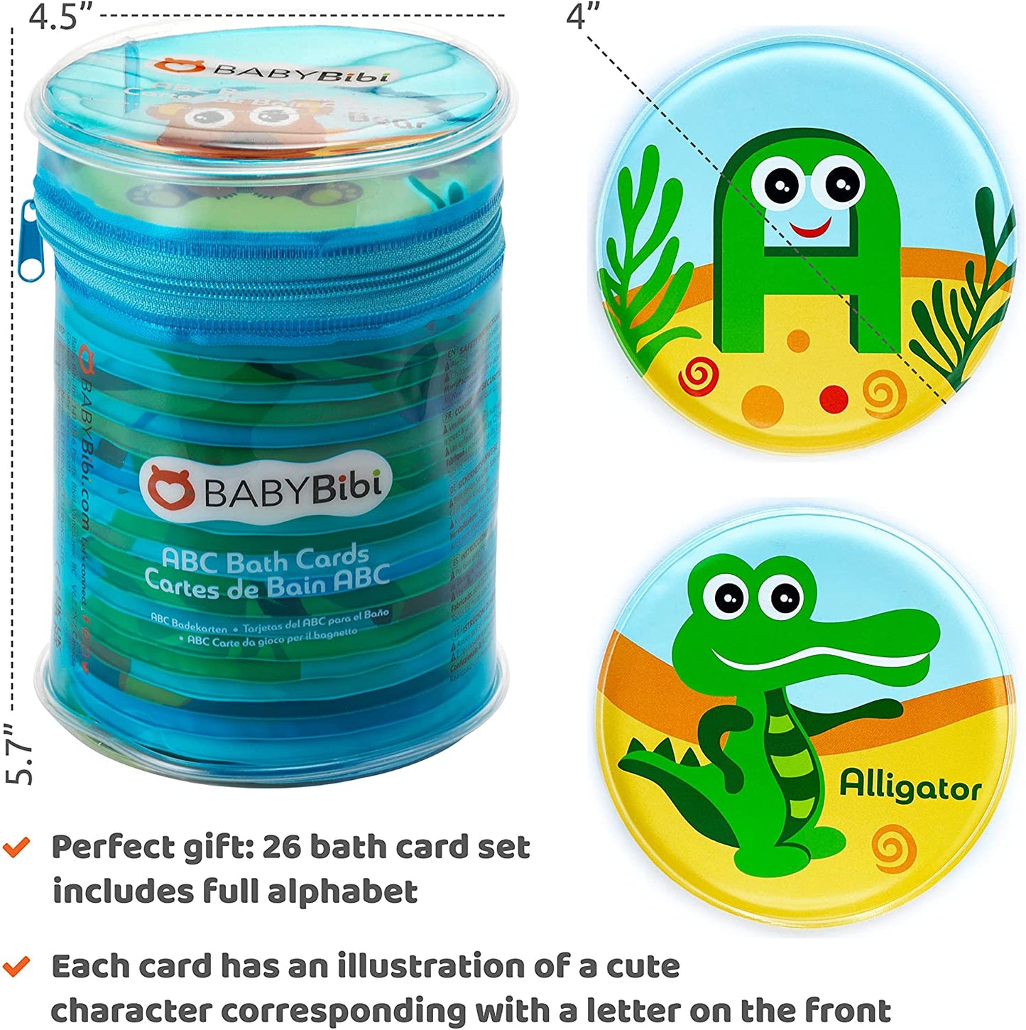 ABC Animal Bath Cards