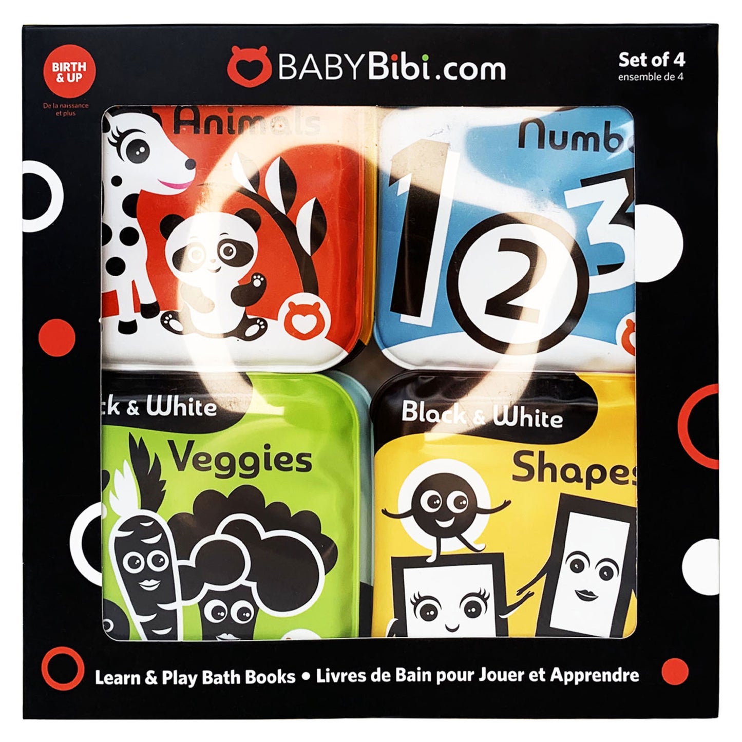 Black and White Bath Books