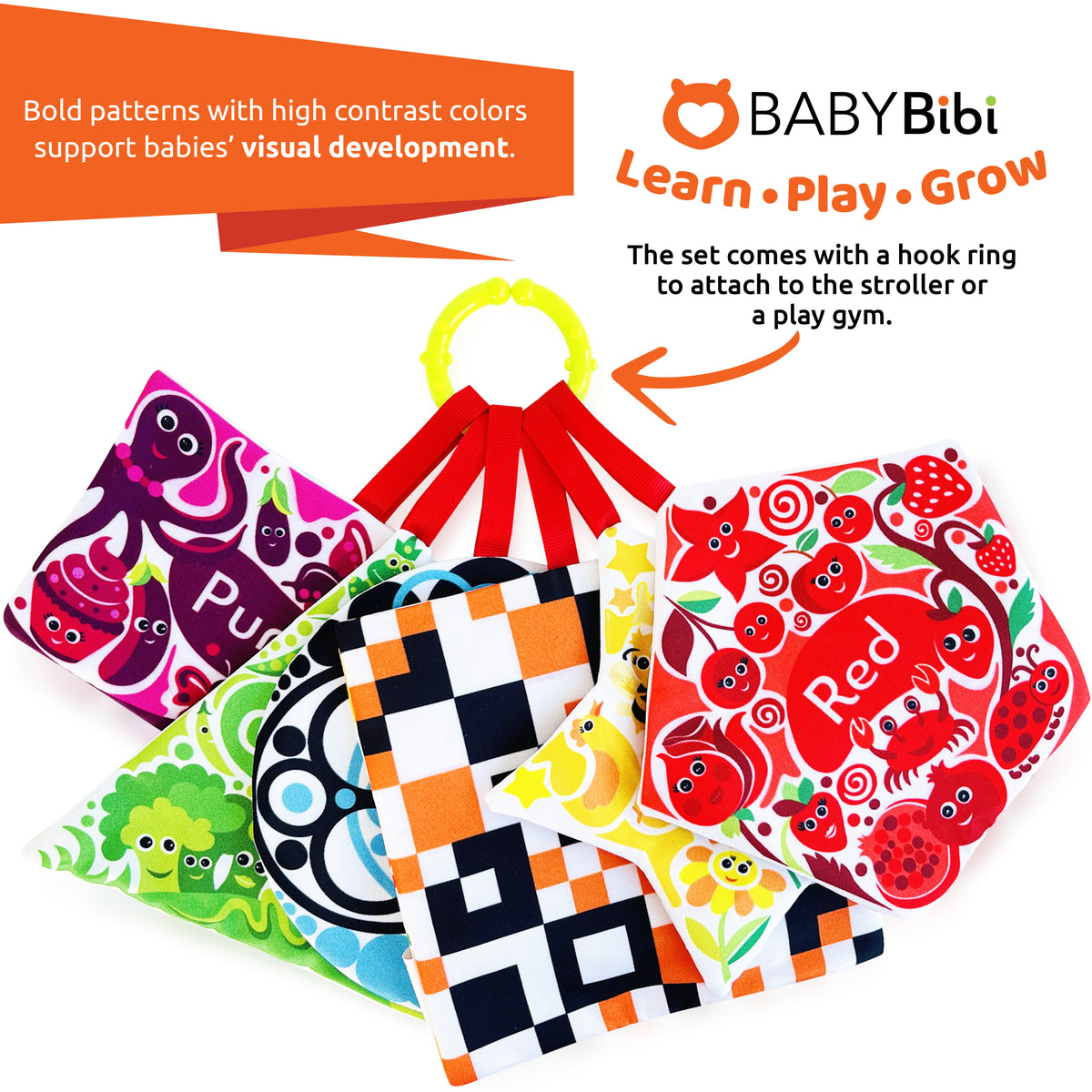 Sensory Toy for Babies Crinkly Shapes BabyBibi