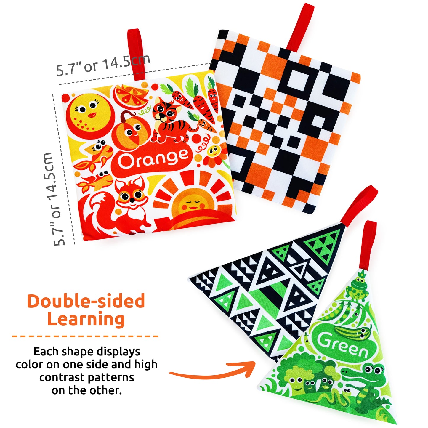 Crinkly Shapes Sensory Toy for Babies