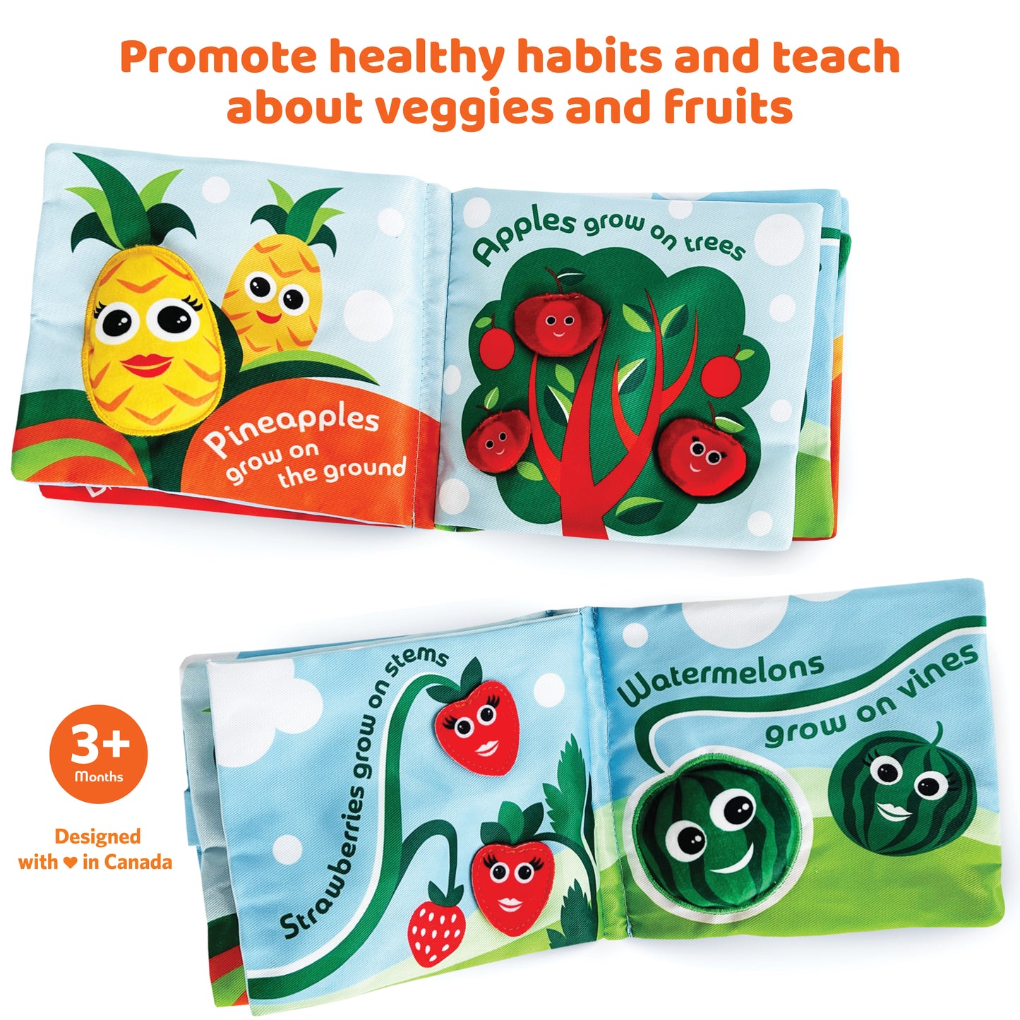Veggies & Fruits Cloth Book
