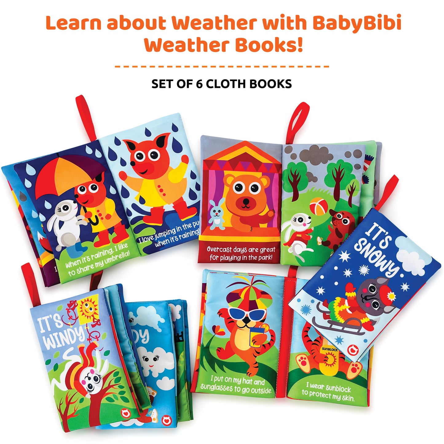 Baby Cloth Books About Weather
