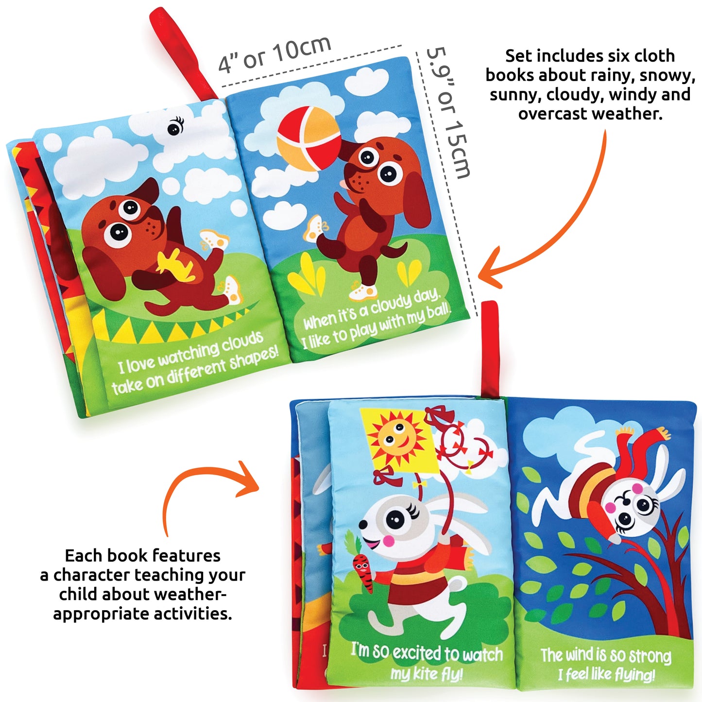 Baby Cloth Books About Weather