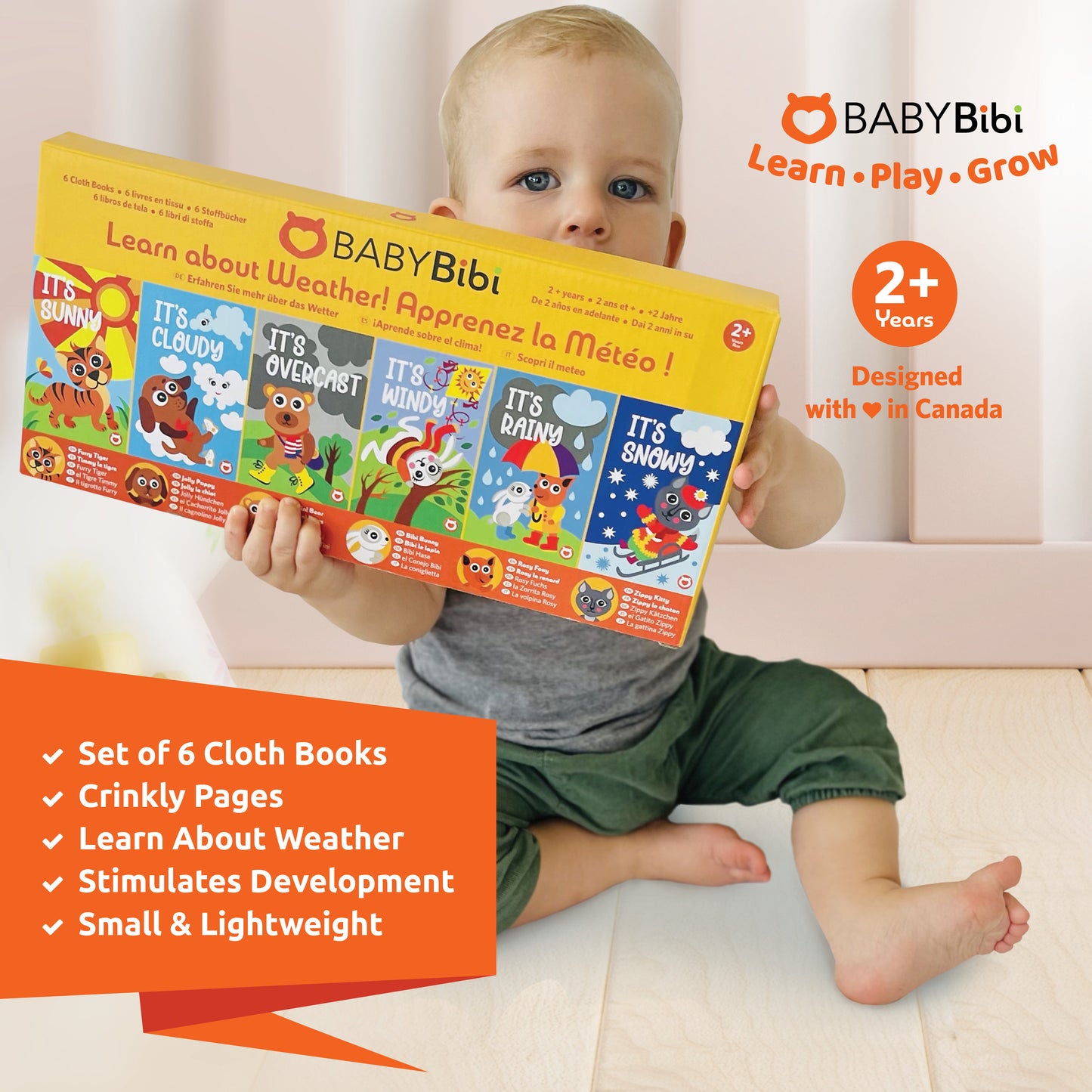 Baby Cloth Books About Weather