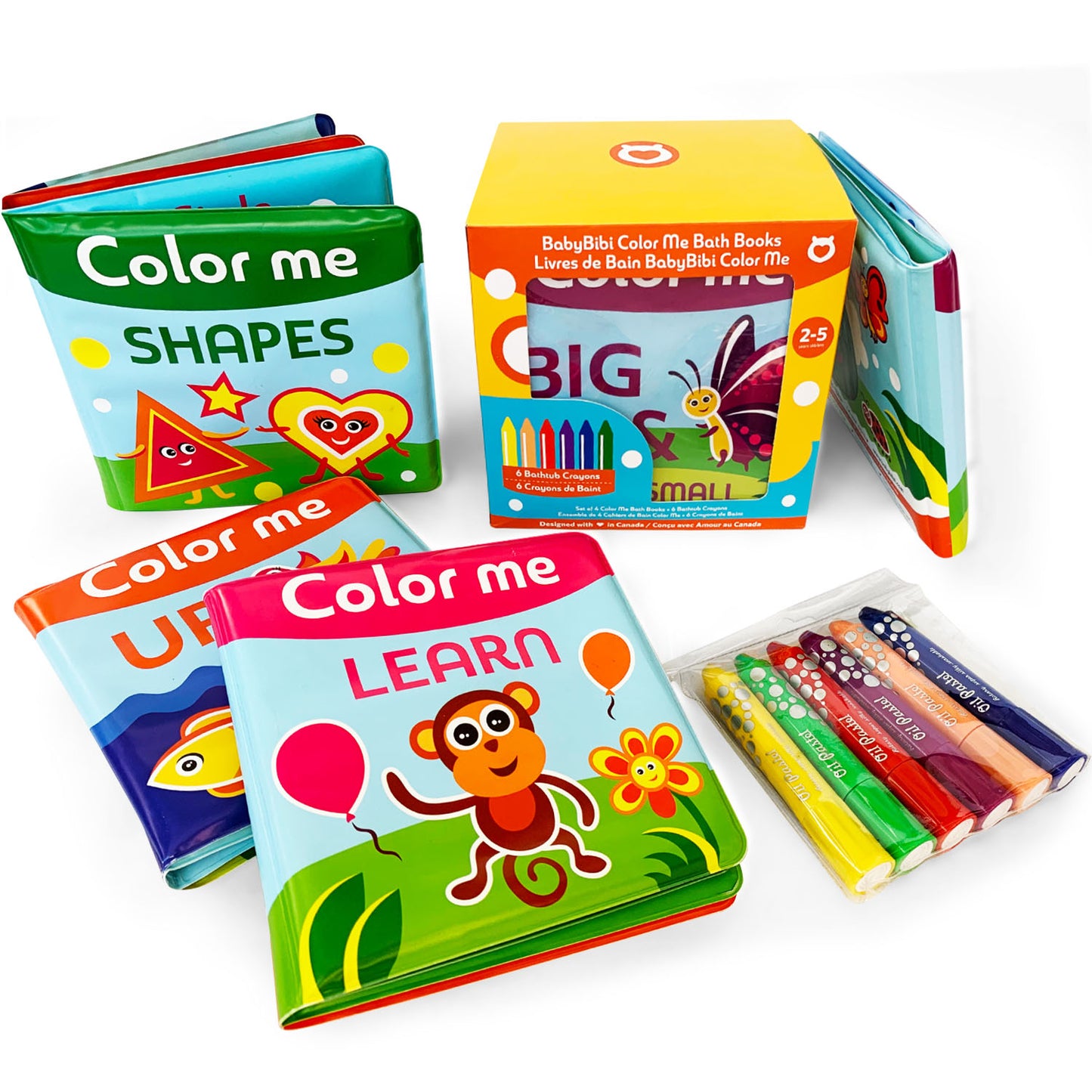 
                  
                    Color Me Bath Books + Crayons
                  
                