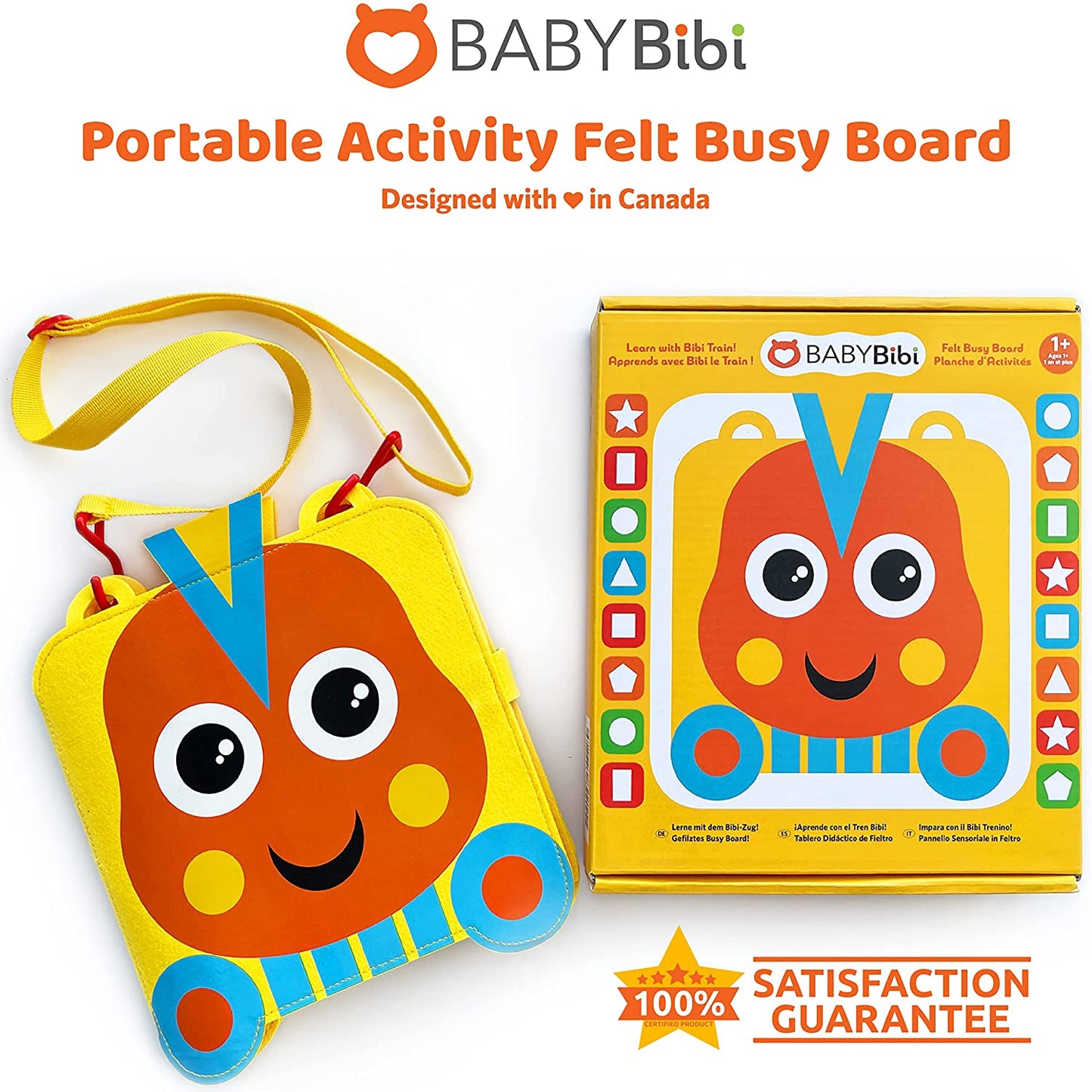 Busy Board EXTRA PLUS, Activity Board, Sensory Board, Montessori Toy,  Wooden Toy, Fine Motor Skills Board for Toddlers & Babies 