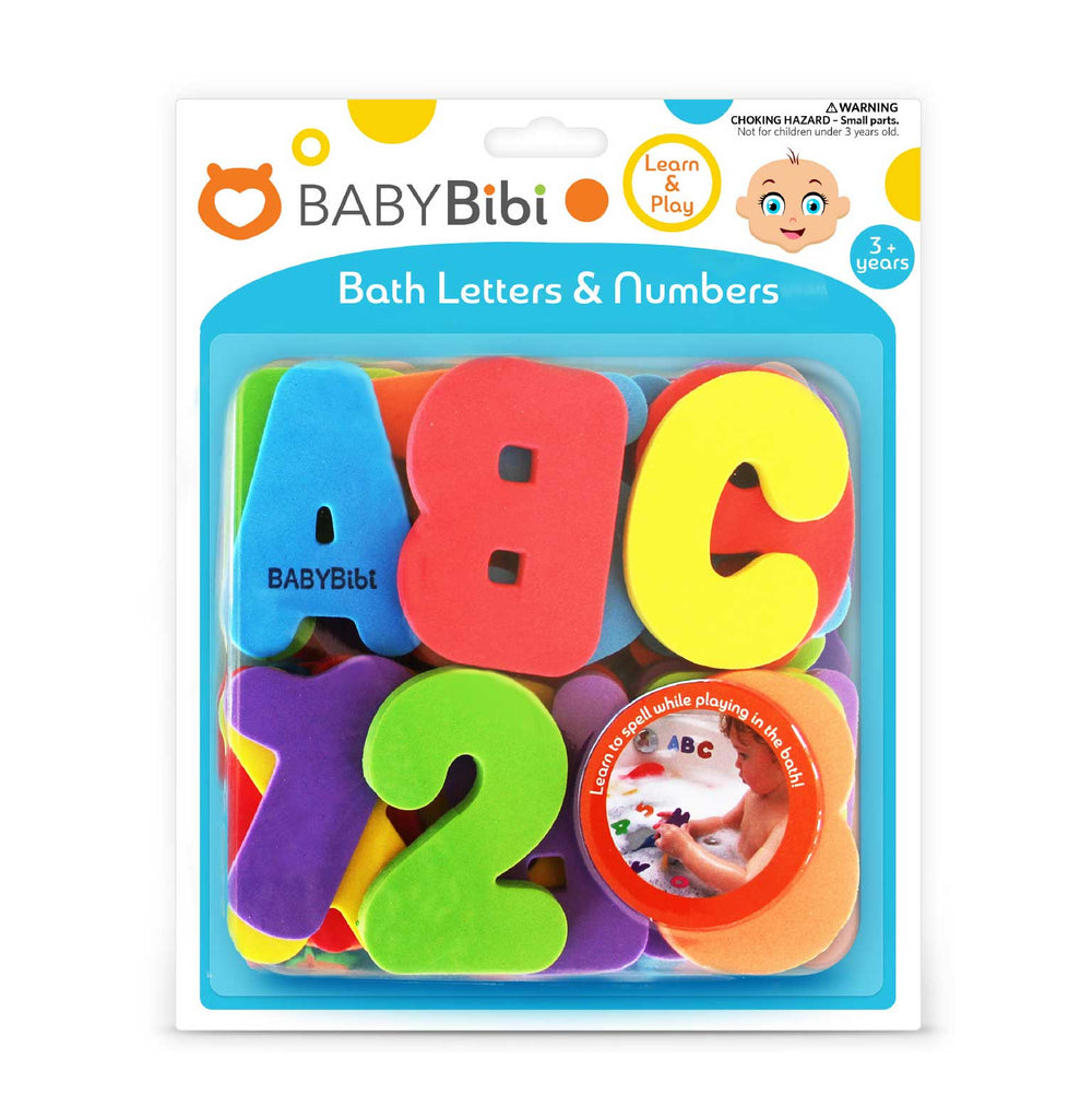 36-Piece Set. Stick-On Foam Letters & Numbers – BabyBibi